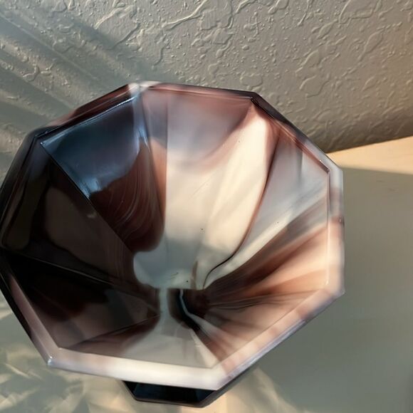 Westmorland Footed Compote Dish Slag Glass - Picture 6 of 10